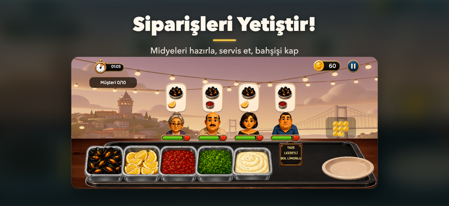Mussel Legend — serving customers